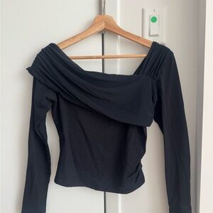 Princess Polly Black Off-Shoulder Blouse